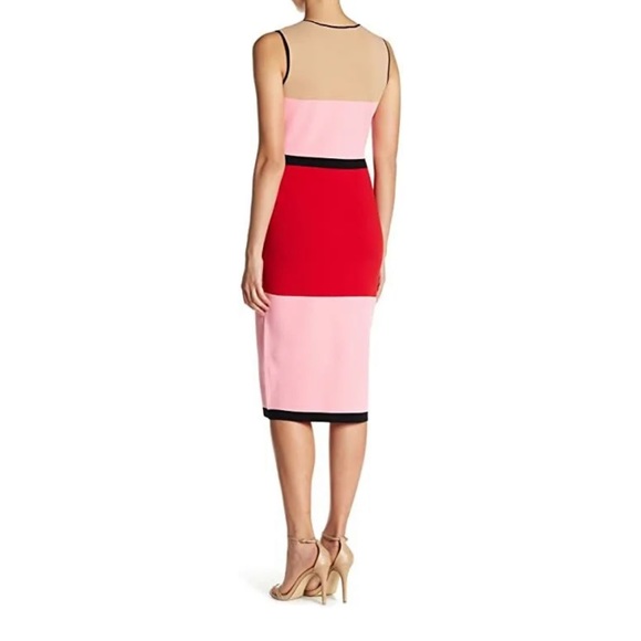 LIKE NEW DVF Colorblock Knit Midi Dress - Picture 2 of 9